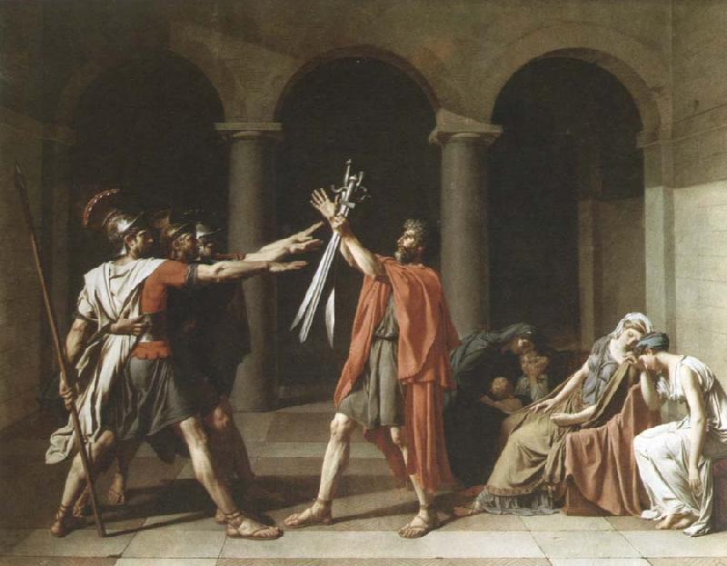 Jacques-Louis  David oath of the horatii oil painting picture